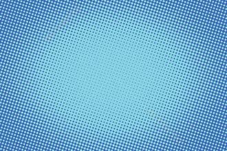 Retro comic blue background raster gradient halftone