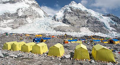 View from Mount Everest base camp