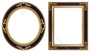 Gold picture frames