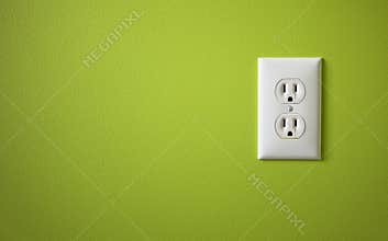 White electric outlet