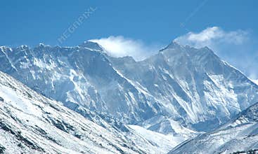 Eastern wall of Mount Everest