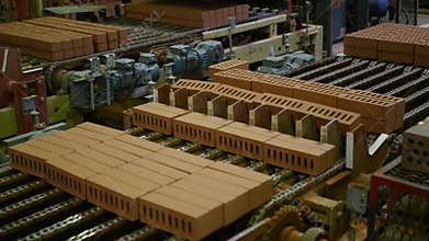 Brick on the conveyor belt