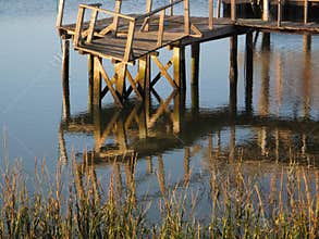 Storm Damaged Jetty.