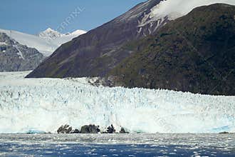 Chile - Amalia Glacier In Sunny Day