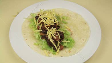Making Tortilla Wrap