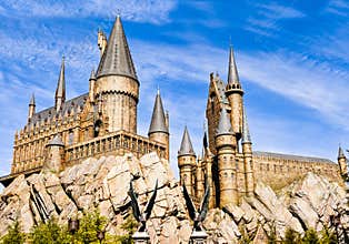 Panorama of The Hogwarts School of Harry Potter