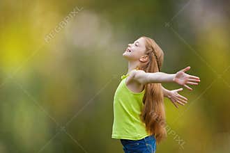 Child, kid, joy, faith, praise and happiness