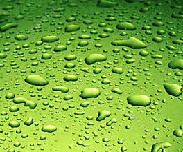 Green Water Drops
