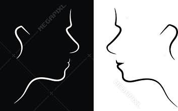 Man profile illustration