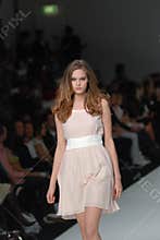 Female model at an Australian fashion show