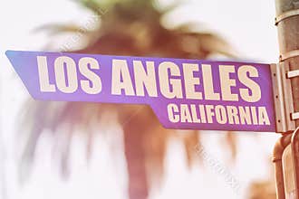 Los Angeles California Street Sign