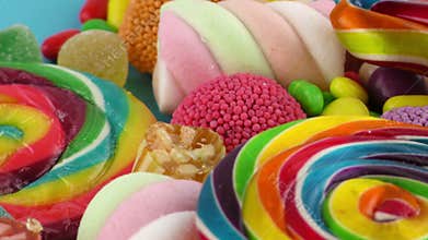 Candy Sweet Jelly Lolly and Delicious Sugar Dessert