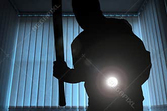 Burglar or intruder at night