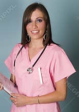 Friendly attractive nurse