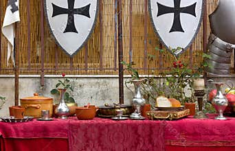 Decked Table at a Historical Reenactment