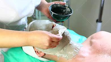 Man in the mask cosmetic procedure