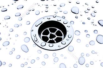 Water Drops Sink Drain