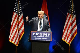 Donald Trump Campaigns in St. Louis