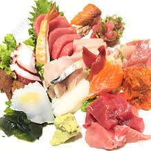 Assorted sashimi