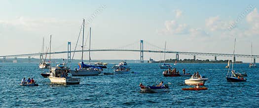 Claiborne Pell Newport Bridge, Newport, RI.