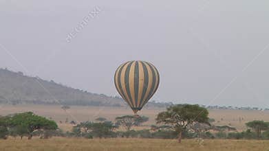 Hot air balloon in the Serengeti
