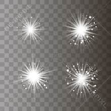 White light with dust.