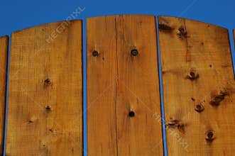 Wood fence