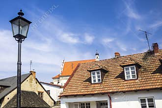 Old  houses on the market square.