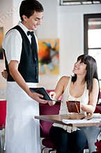 Woman Paying Bill