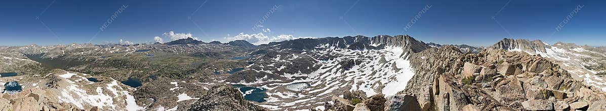Glacier Divide Mountain Panorama