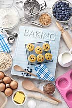 Baking Cookbook Ingredients Utensils Food