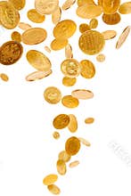 Falling Gold Coins