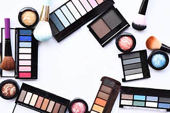 Collection of make up and cosmetic