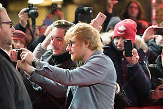 Ed Sheeran on red carpet during Berlinale 2018