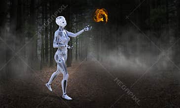 Surreal Robot Technology, Future, Machine, Artifical Intelligence