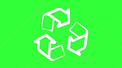 Recycle logo flag
