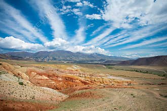 Mars landscape in Kyzyl-Chin, Altai, Russia