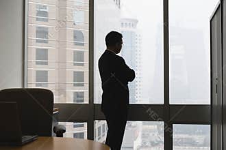 Businessman thinking
