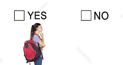 Confused student has to answer Yes or No