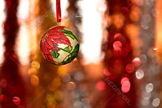 The cristmas decorations in my room