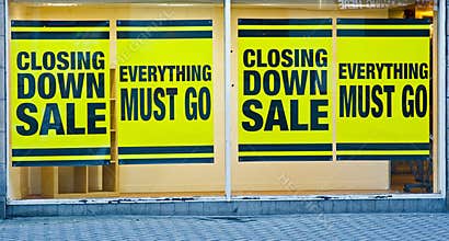 Closing down: effects of recession.