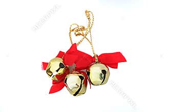 Three Christmas Bells Isolated