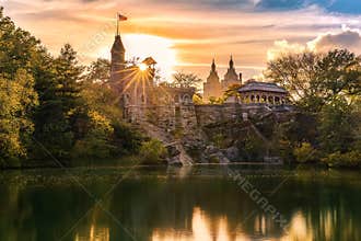 Belvedere Castle at sunset