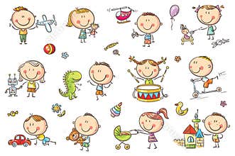 Kids Playing with Toys