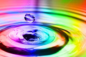 Colorful splash