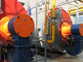 Gas boiler-house