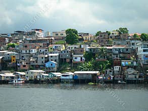 Poverty on the Amazon river in Manaus