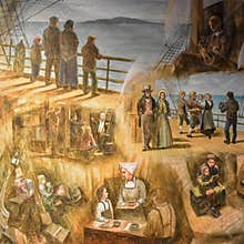 Norwegian Immigrants Coming to America Painting
