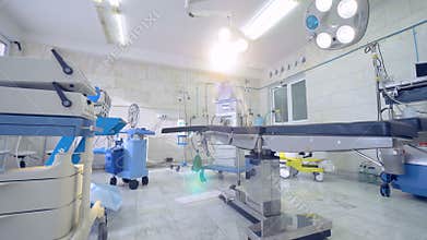 Emergency medical room. Surgery room in a hospital.