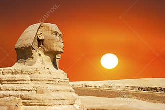 Sphinx, Giza, Cairo Egypt Travel, Sunrise, Sunset